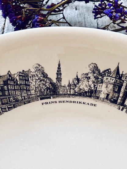 Amsterdamse grachten servies soepbord Prins Hendrikkade