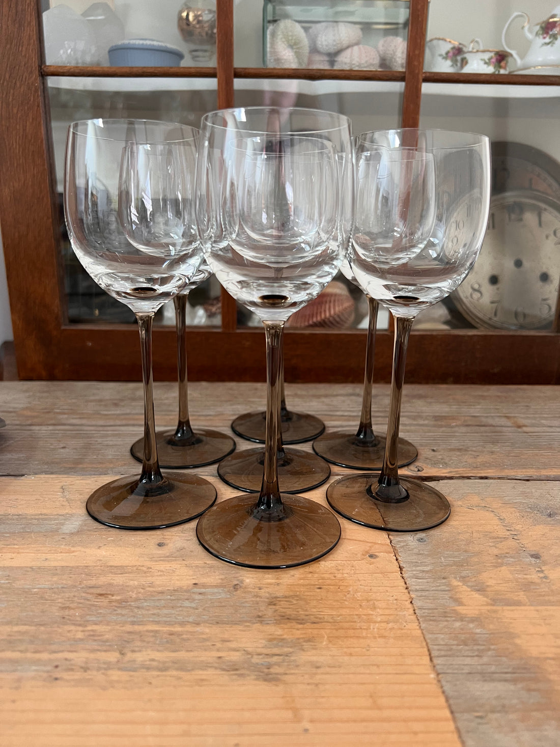 Crystal white wine glasses