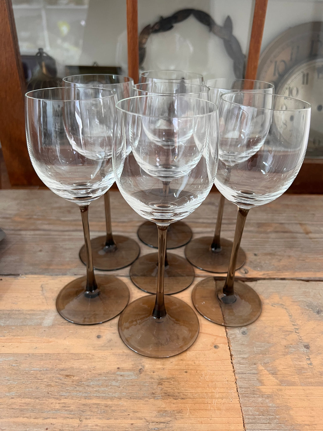 Crystal white wine glasses