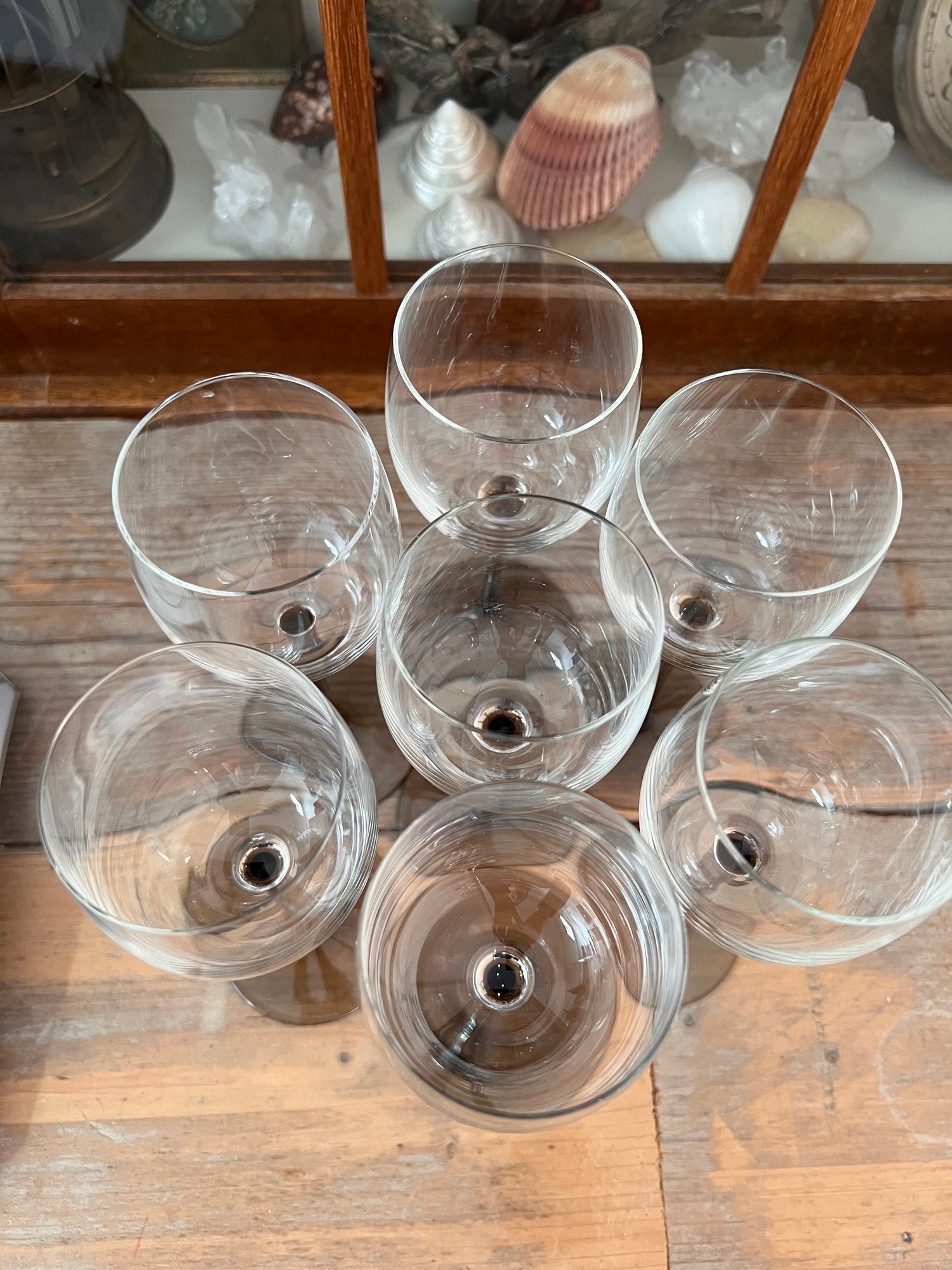 Crystal white wine glasses