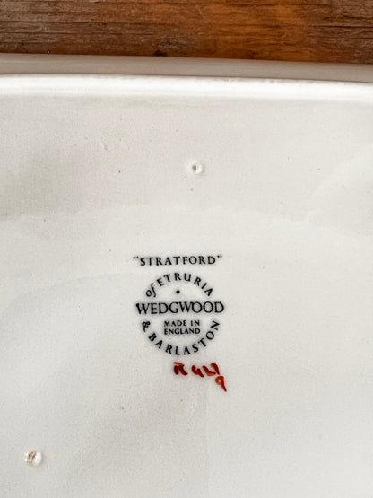 Wedgwood Stratford botervloot, botervloot fine bone china, elegant Engels servies, Wedgwood servies kopen, luxe botervloot, Engels porselein botervloot, klassieke botervloot Wedgwood