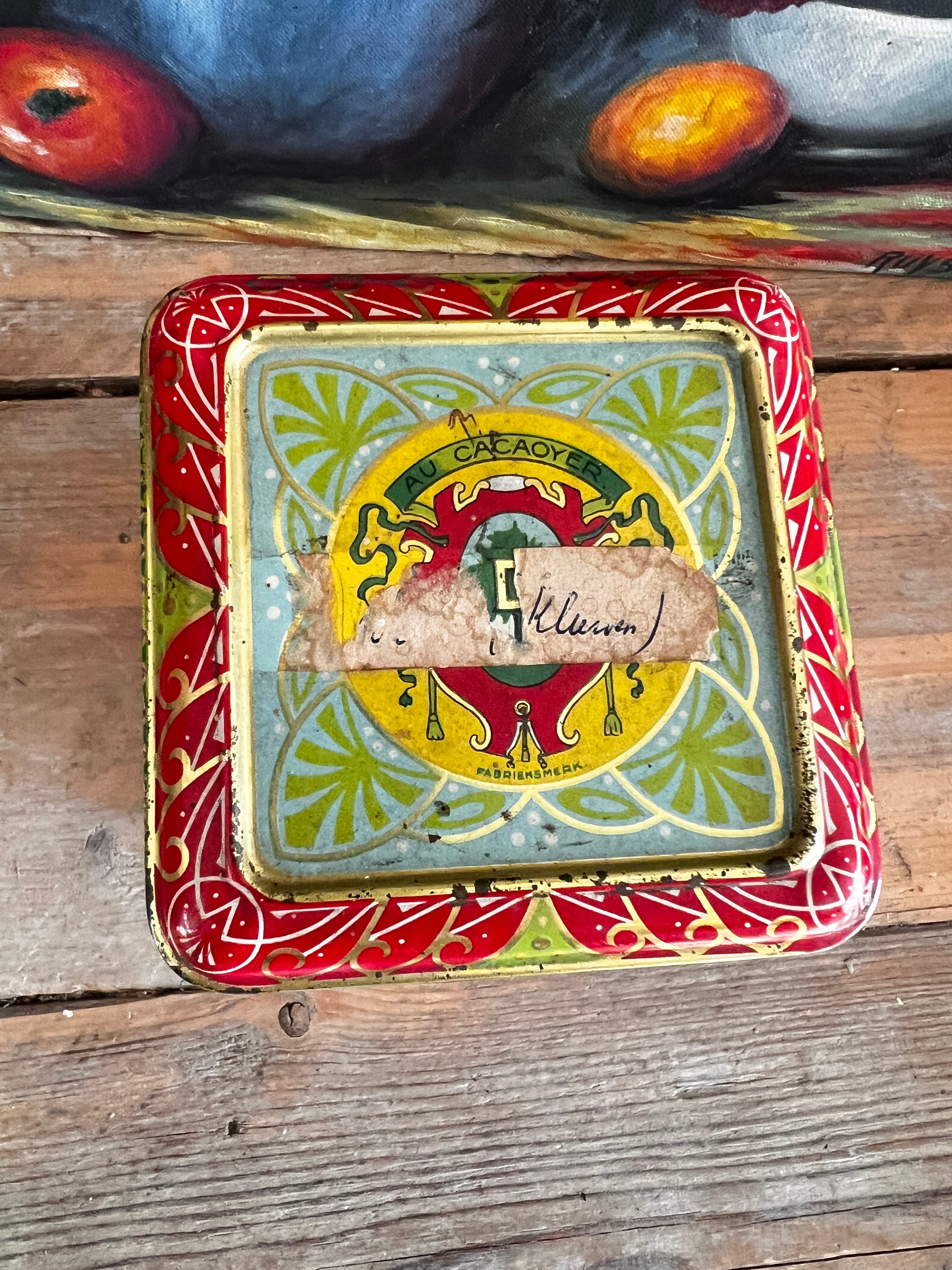 vintage Droste blik, Droste cacaopoeder blik, oud cacaoblisteren, 1 kg blik, retro verpakkingen, vintage cacaoblister, collectorsitem blik, tweedehands Droste blik