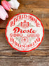 vintage Droste chocoladedoosje, Droste collectors item, papieren chocoladeverpakking, retro chocoladedoosje, vintage chocolade doos, oude Droste verpakking, tweedehands chocoladedoos, collectors item chocolade