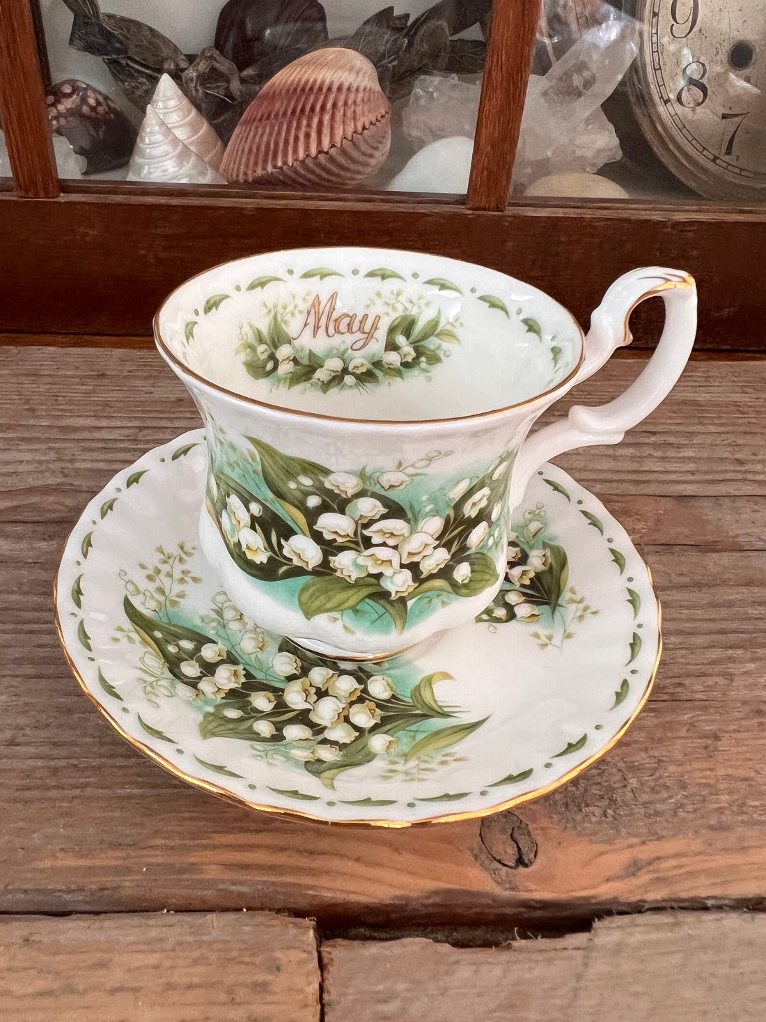 Cup and saucer Flowers of the Month May