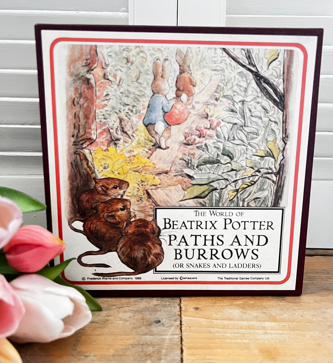Paths and Burrows, Peter Rabbit bordspel, Beatrix potter,bordspel, 1988,
