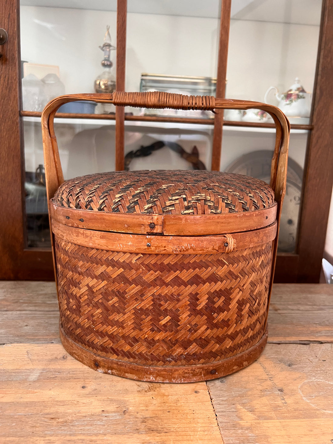 Vintage rice basket