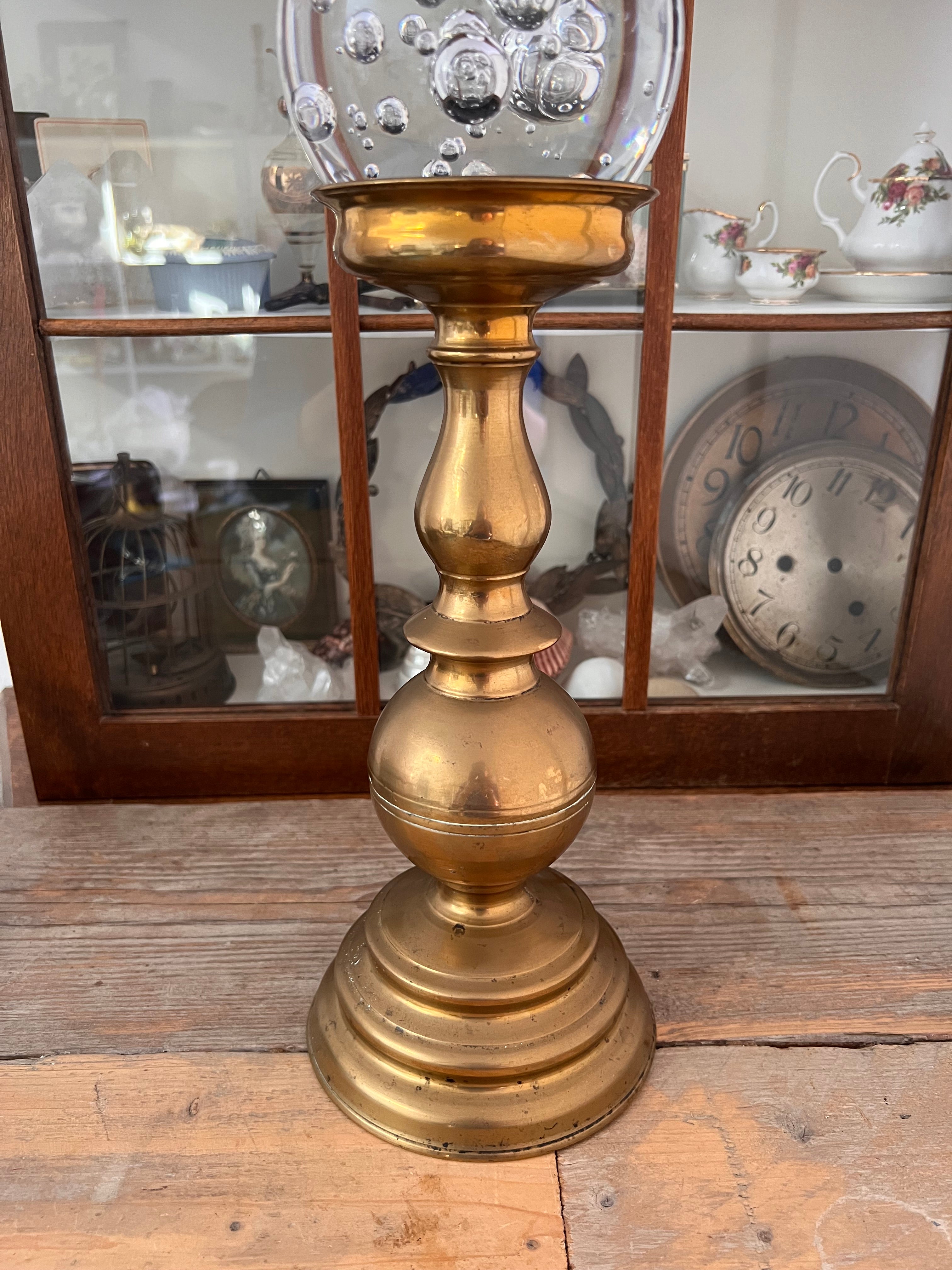 Candlestick cast bronze