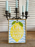 Vintage fotolijst When Life gives you lemons make lemonade