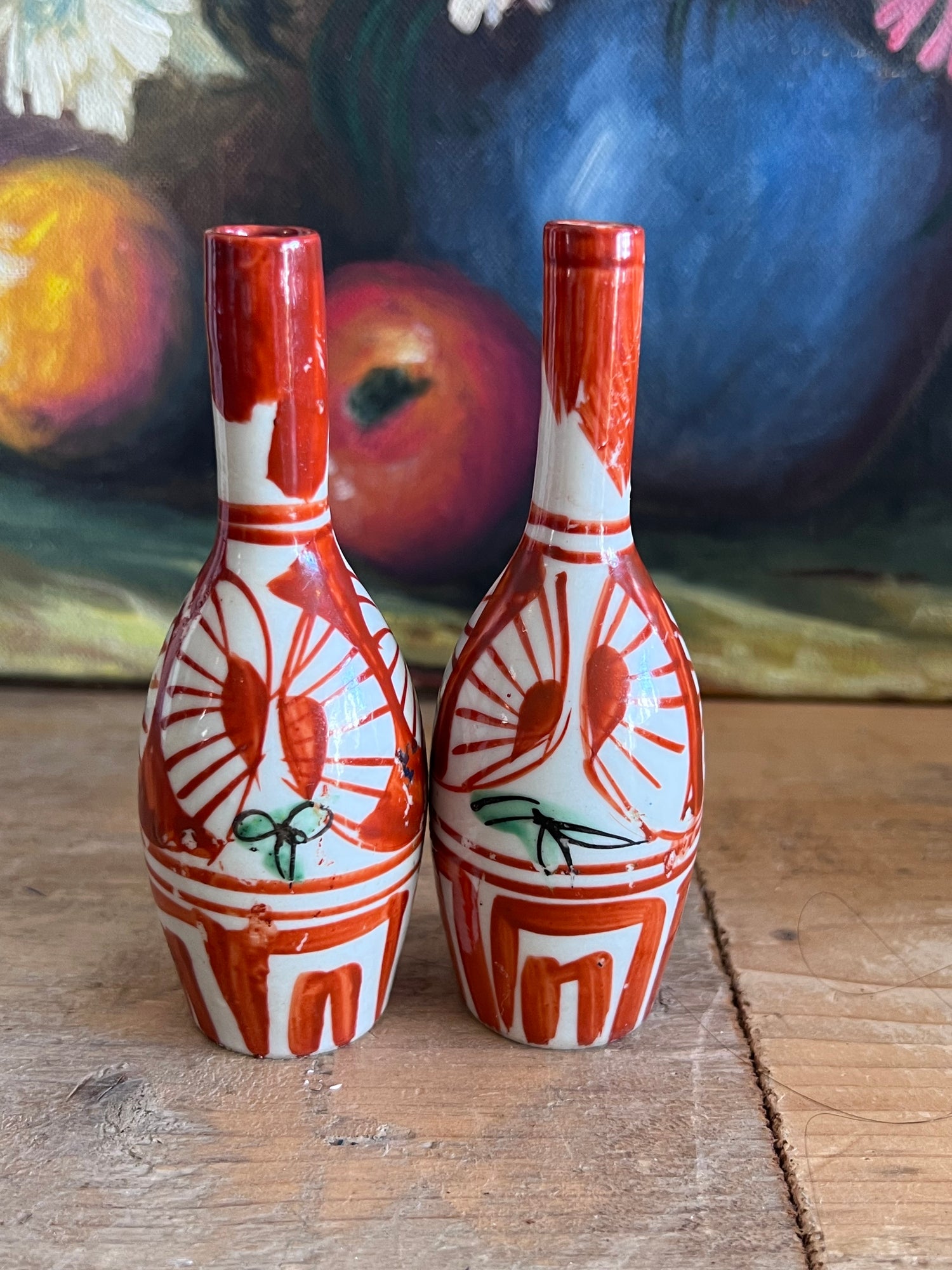 antieke Imari flesjes, Imari sake flesje, Tokkuri flesje, Japanse sake flesjes, antiek Japans porselein, Imari servies, vintage Tokkuri, sake serveren, traditionele Japanse flesjes, Japanse porseleinen flesjes.