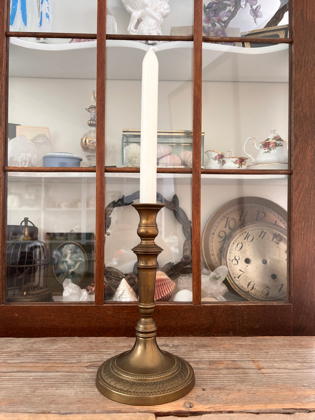 Vintage candlestick bronze