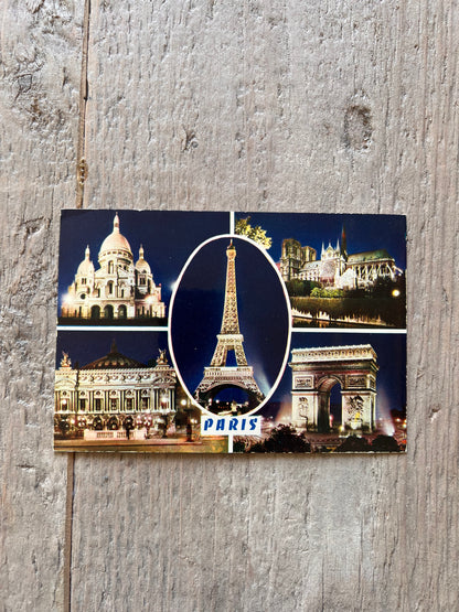 Vintage-Postkarte von Paris