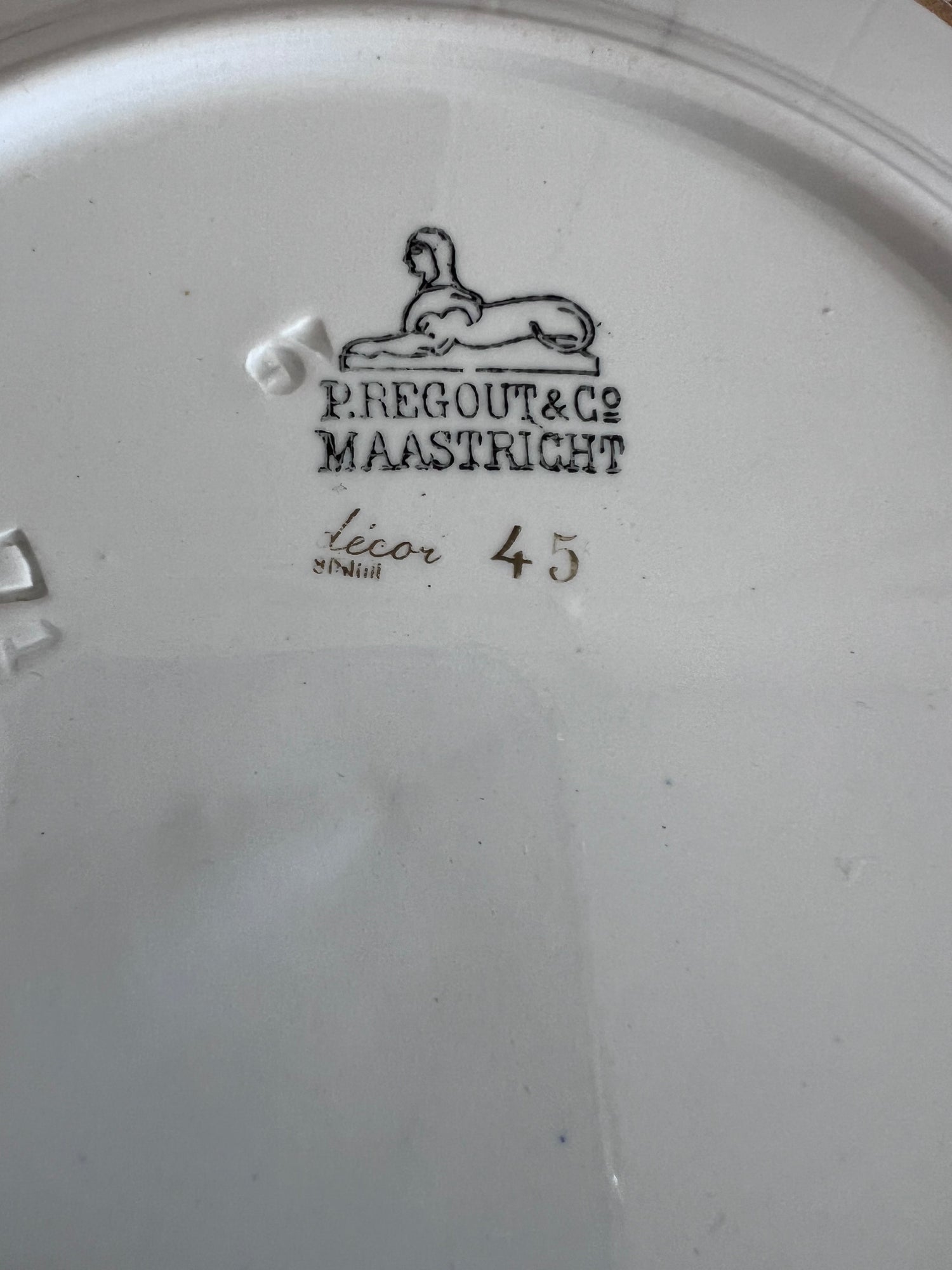 Petrus Regout ontbijtbord "Lente"