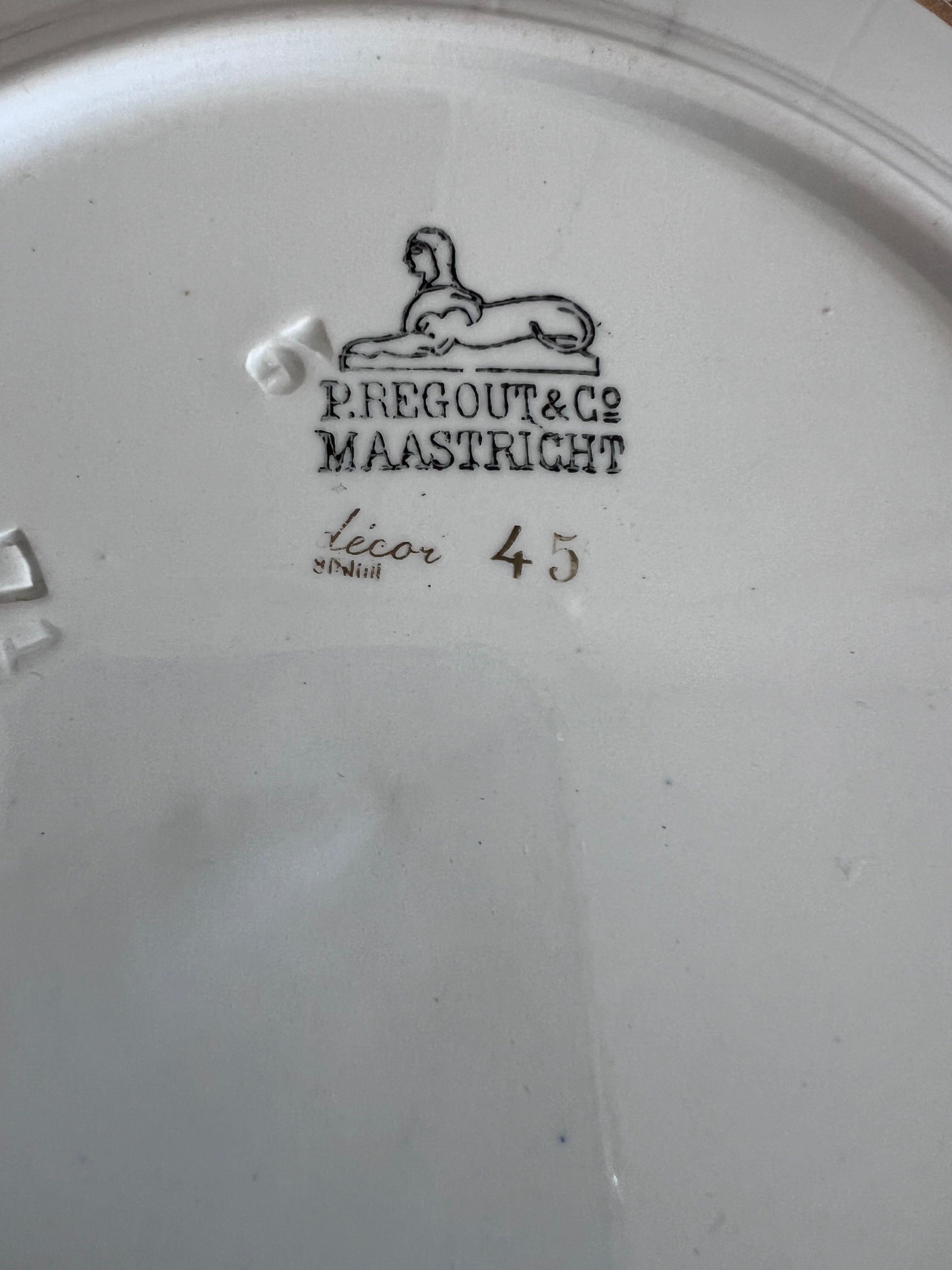 Petrus Regout ontbijtbord "Lente"