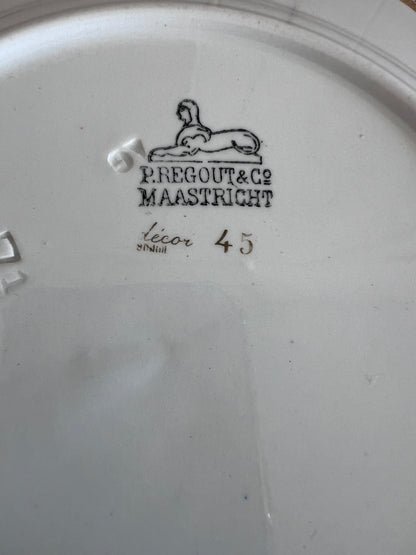 Petrus Regout ontbijtbord "Lente"