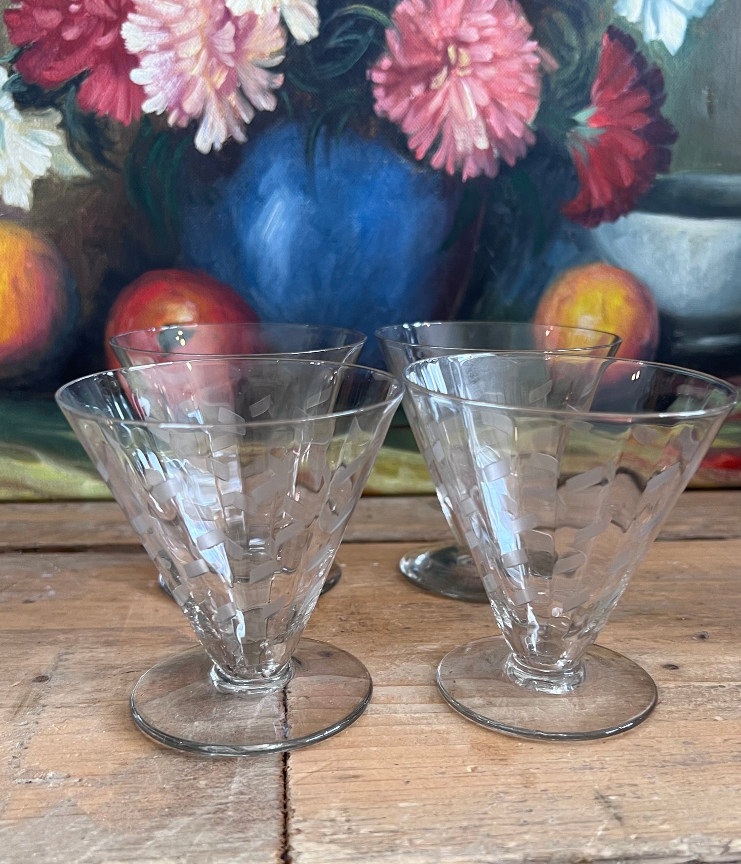 antieke kristallen glazen, Verrerie Doyen glazen, Art Deco glazen, vintage kristallen glaswerk, antieke wijn glazen, cocktailglazen kristal, likeurglazen Art Deco, antiek glaswerk kopen, klassieke kristallen glazen set, luxe vintage glazen