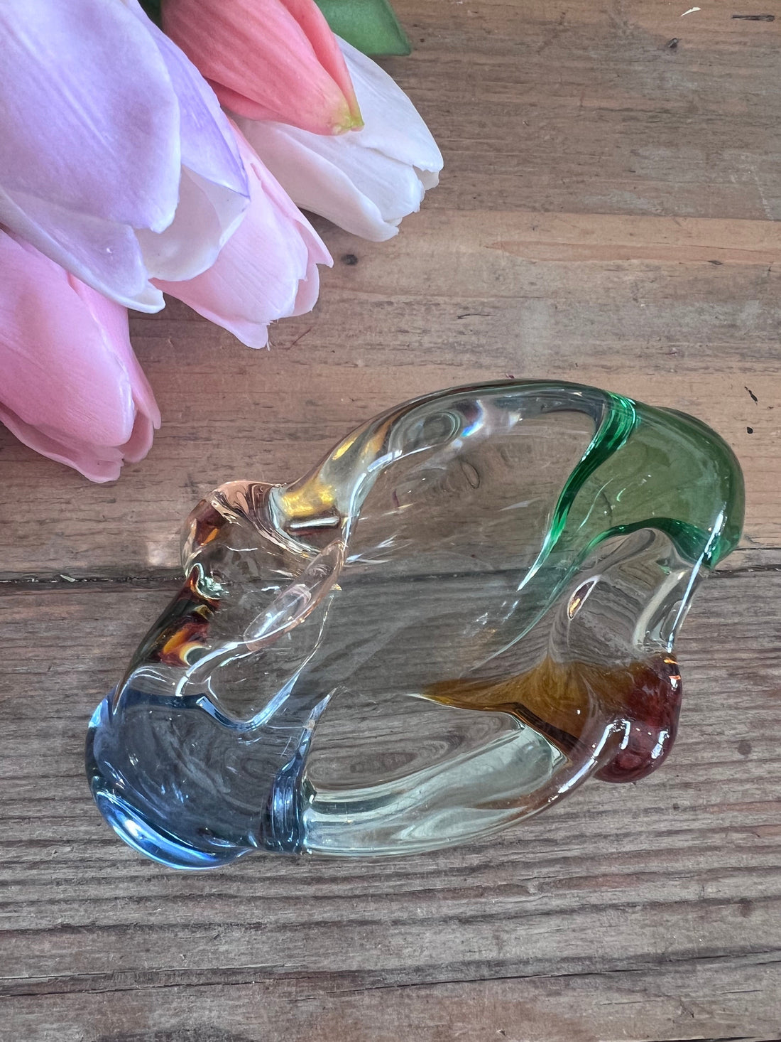 Mstisov Rhapsody asbak - boheems glaswerk uit de jaren 50