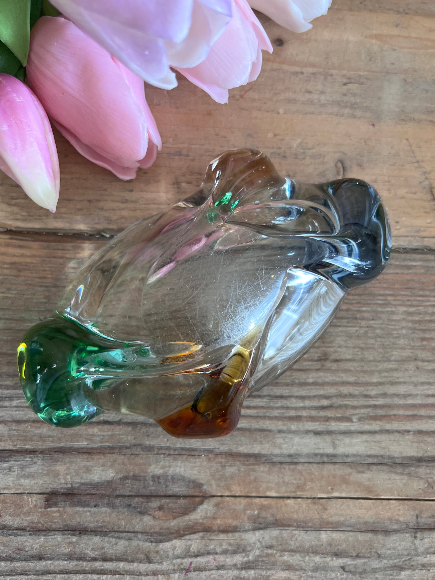 Mstisov Rhapsody asbak - boheems glaswerk uit de jaren 50
