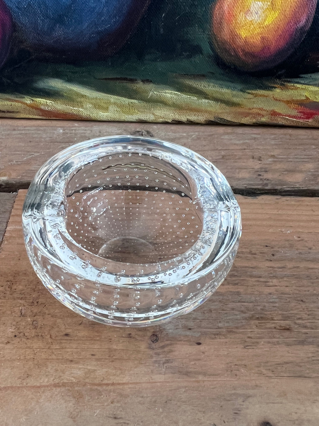 Copier spijkerglas asbakje, kristallen asbakje, Copier asbak, spijkerglas design, kristal asbakje, design woonaccessoires, luxe asbak kristal, klassiek design asbak, Copier kristal, decoratieve asbak