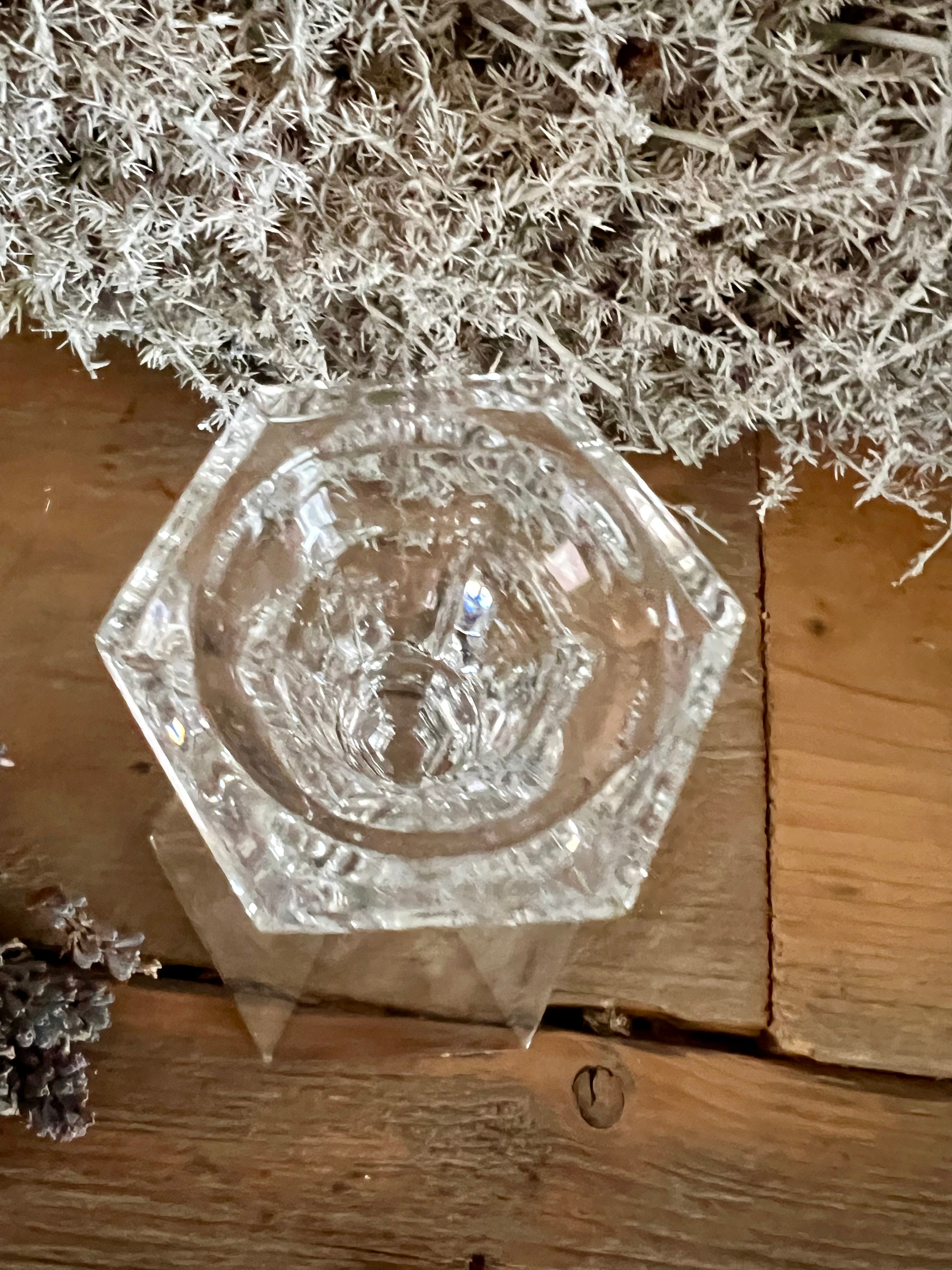 Vintage kandelaar van kristal