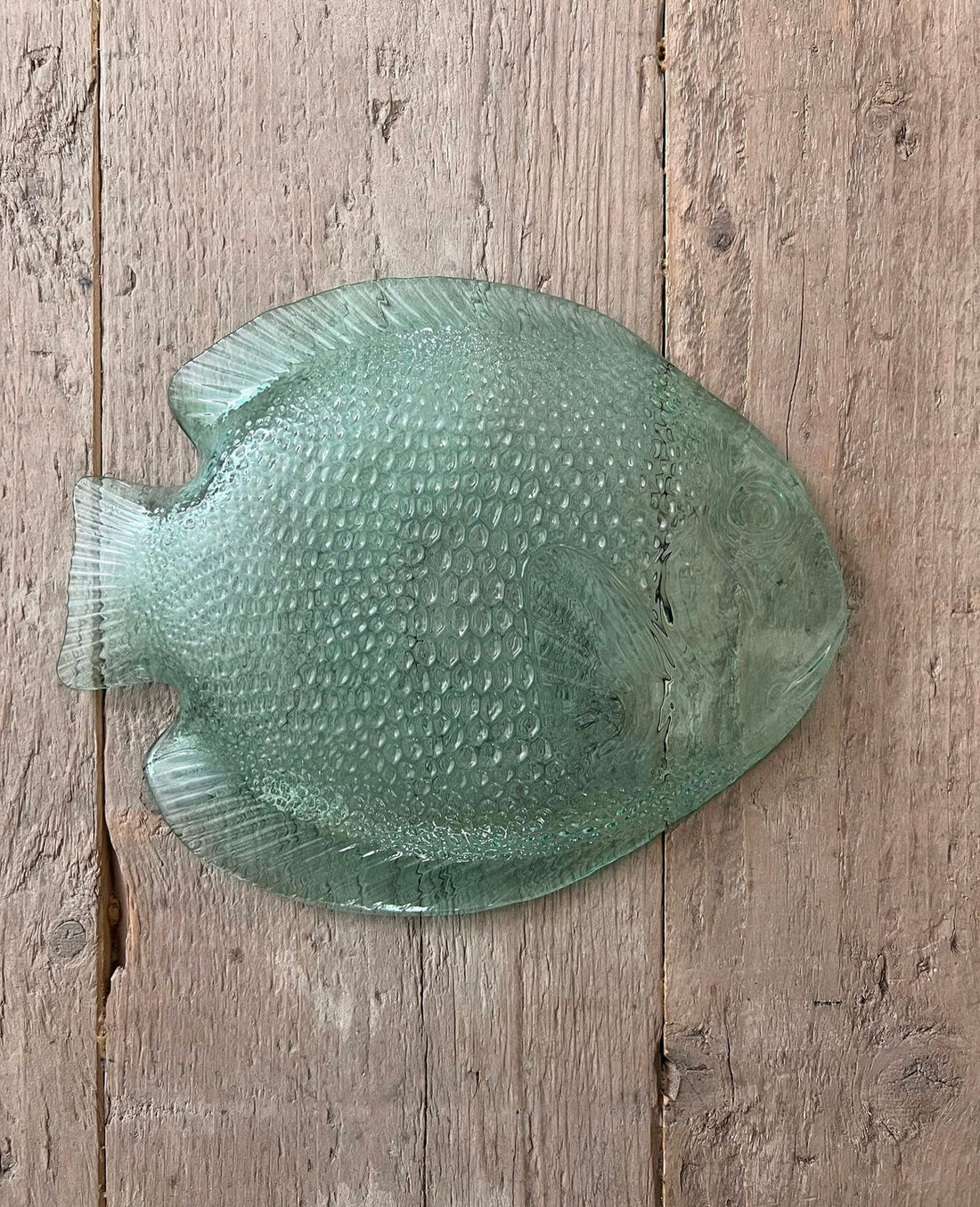 Vintage visbord groen