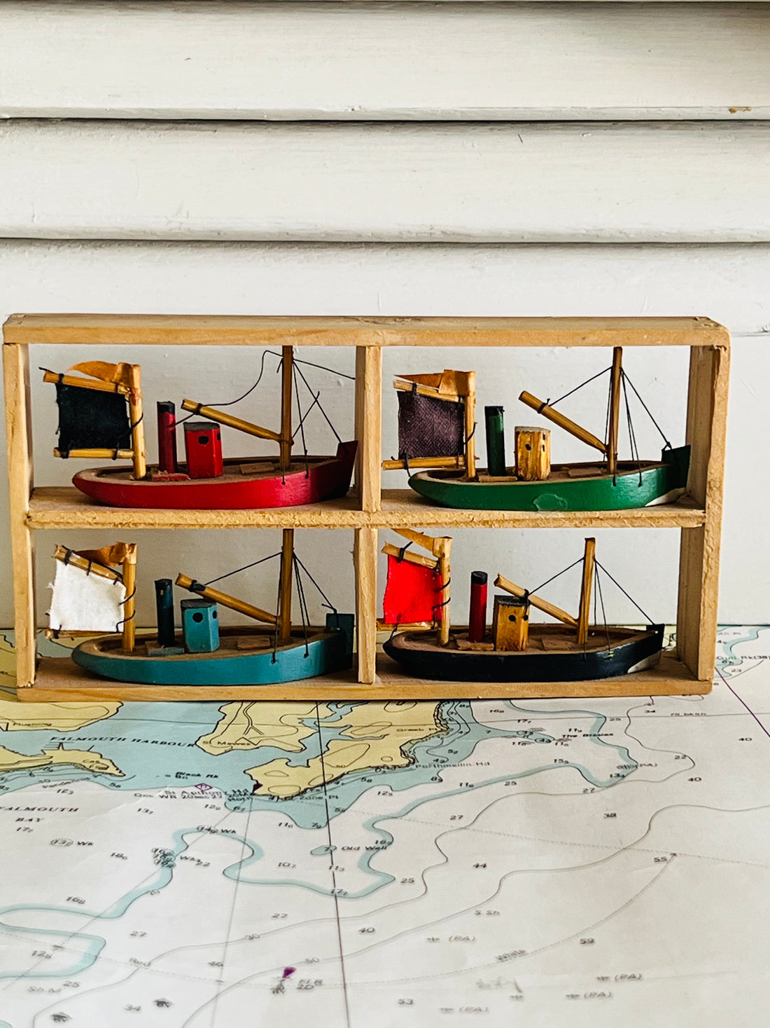 Bretonse miniatuur vissersbootjes