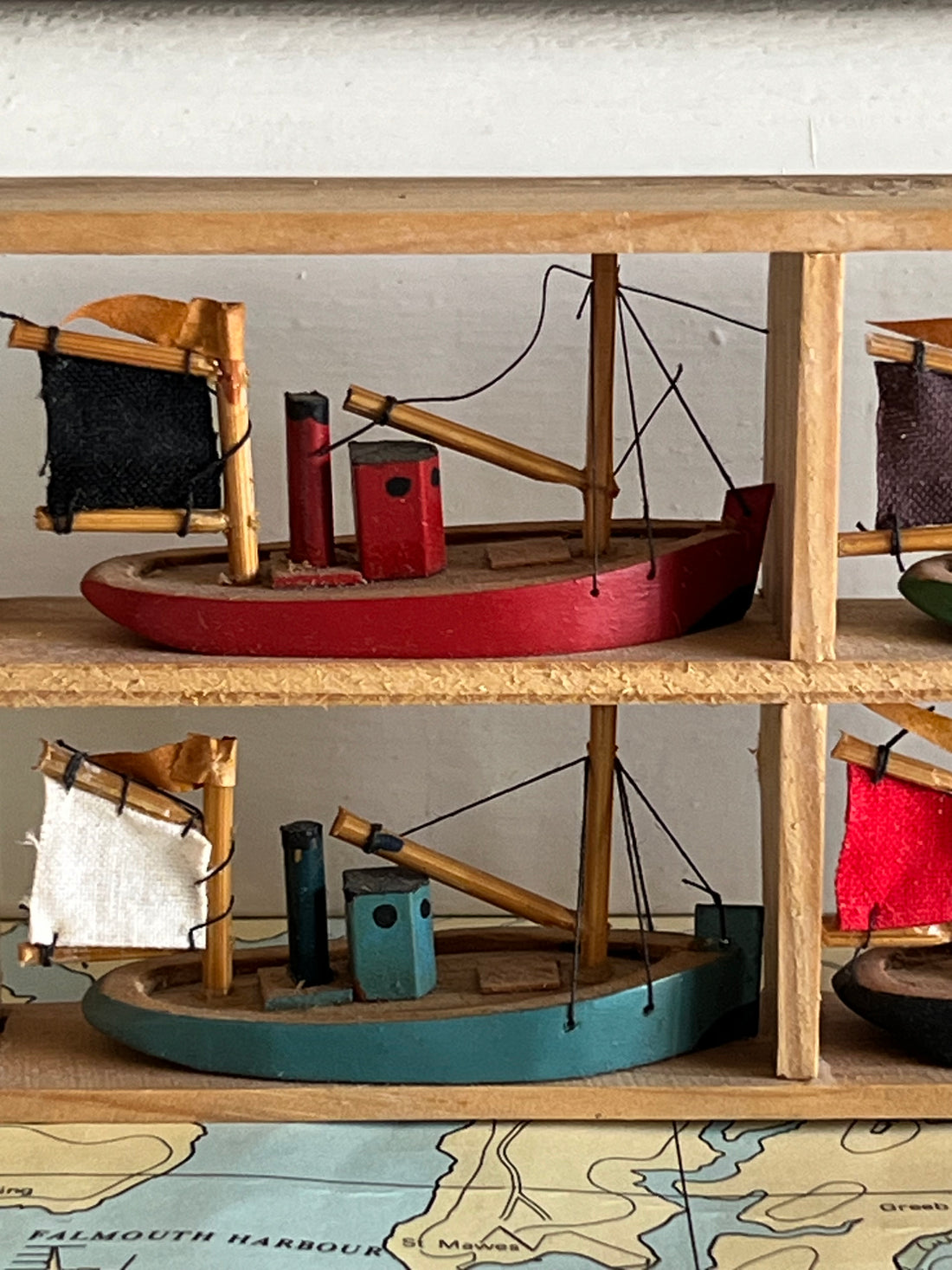 Bretonse vissersbootjes Franse brocante