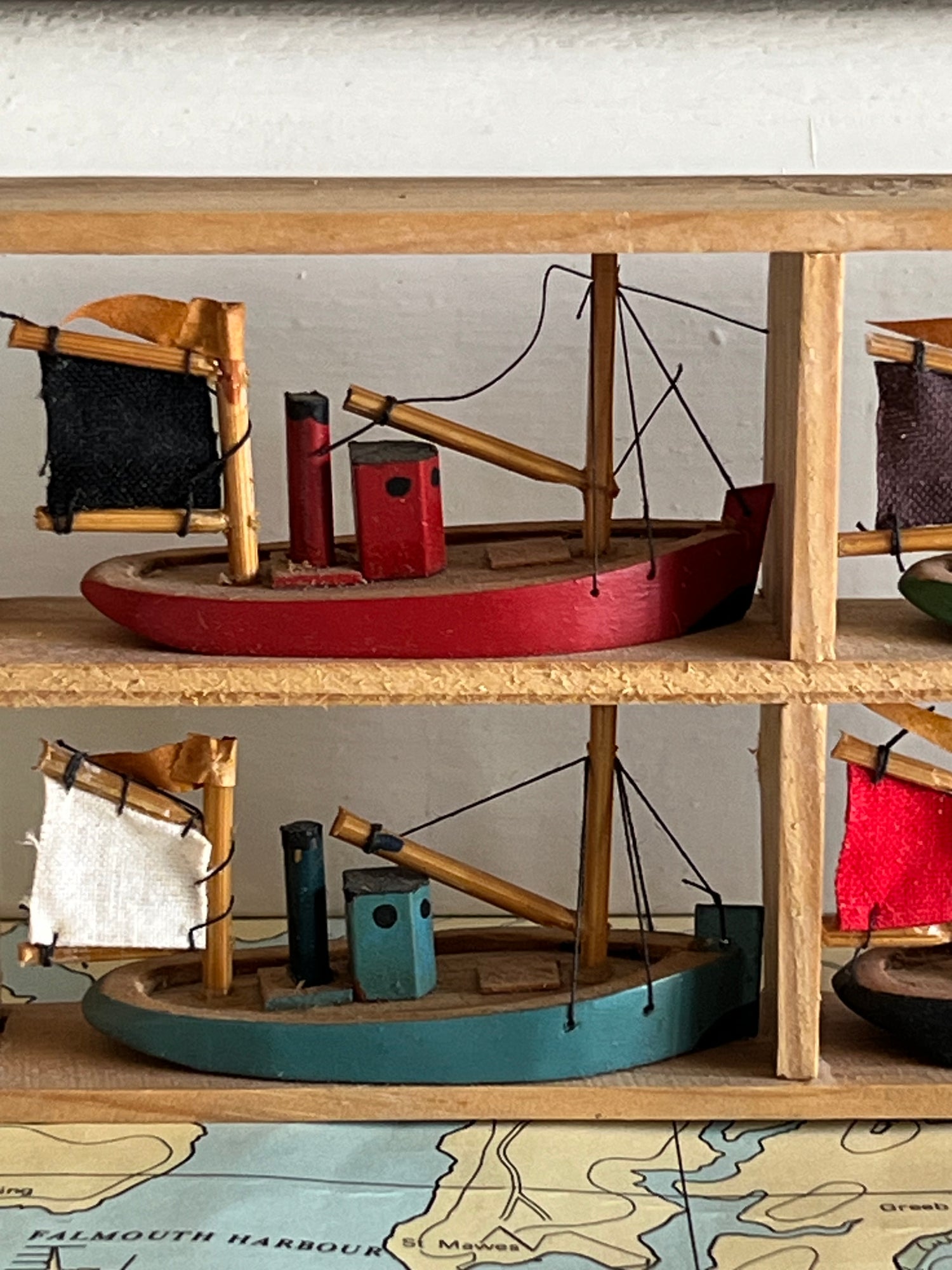 Bretonse vissersbootjes Franse brocante