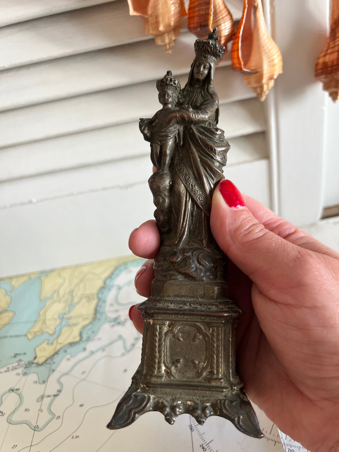Maria beeld van brons uit Frankrijk