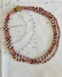 Vintage ketting poederroze