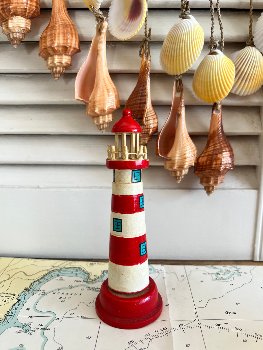 Vintage vuurtorentje van hout