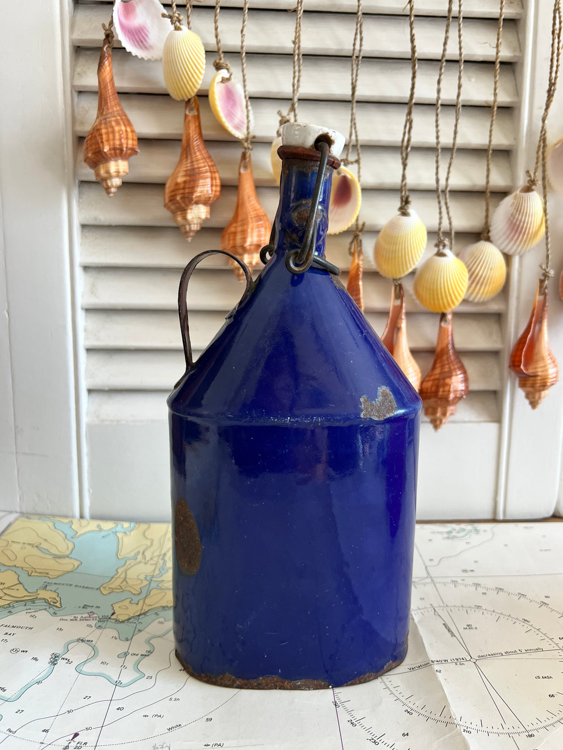 Vintage veldfles emaille S