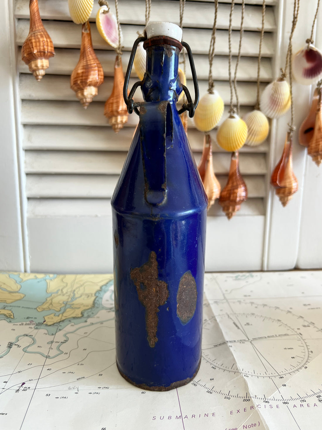 Vintage veldfles emaille S