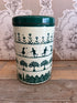 Tomado voorraadbus, vintage voorraadbus, voorraadbus groen beige, Tomado voorraadbus met kinderen, retro voorraadbus, voorraadbus keuken, lucht- en vochtdichte voorraadbus, decoratieve voorraadbus.