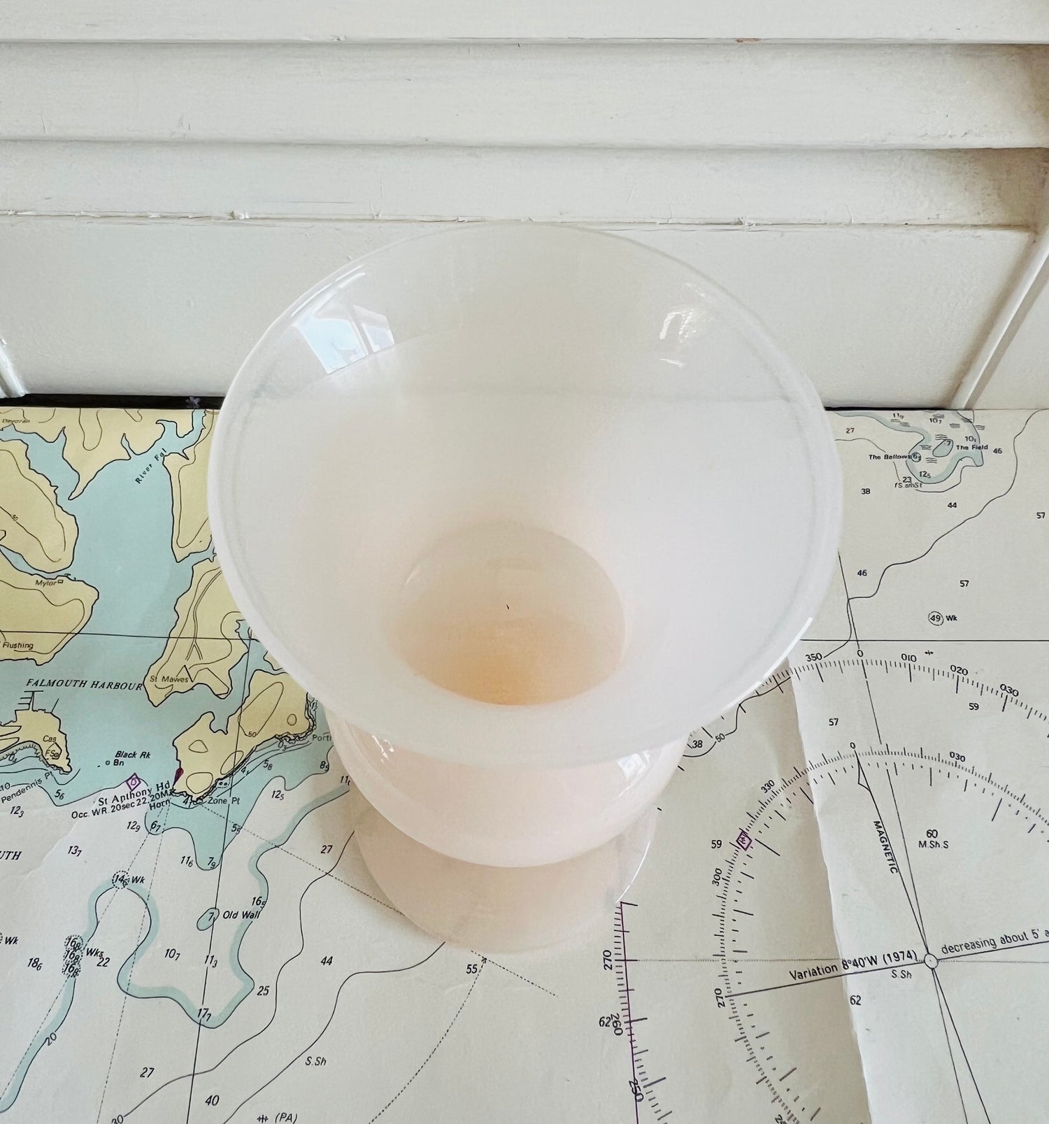 Zalmroze opaline vaasje