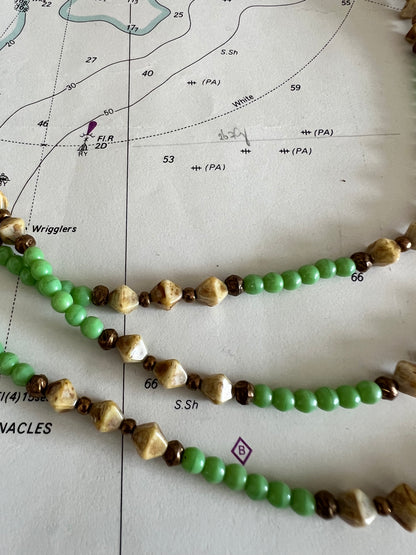 Vintage ketting appelgroen