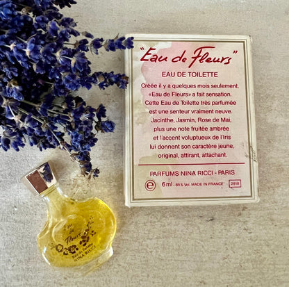 Miniatuur parfumflesje Eau de Fleurs Nina Ricci