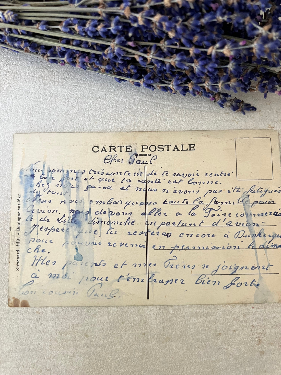 Vintage anscihtkaart Boulogne sur Mer