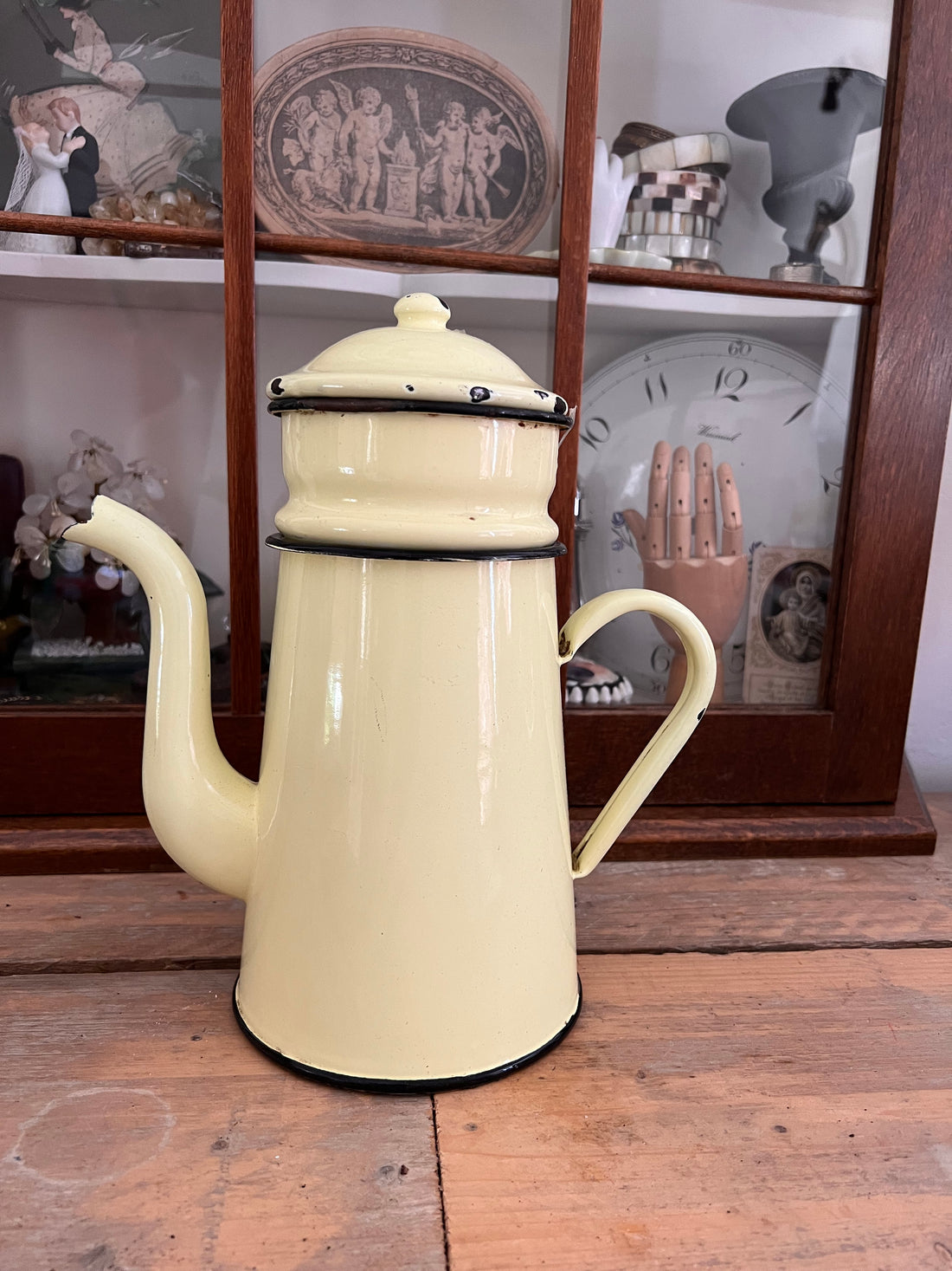 Frans emaille brocante Noordwijk