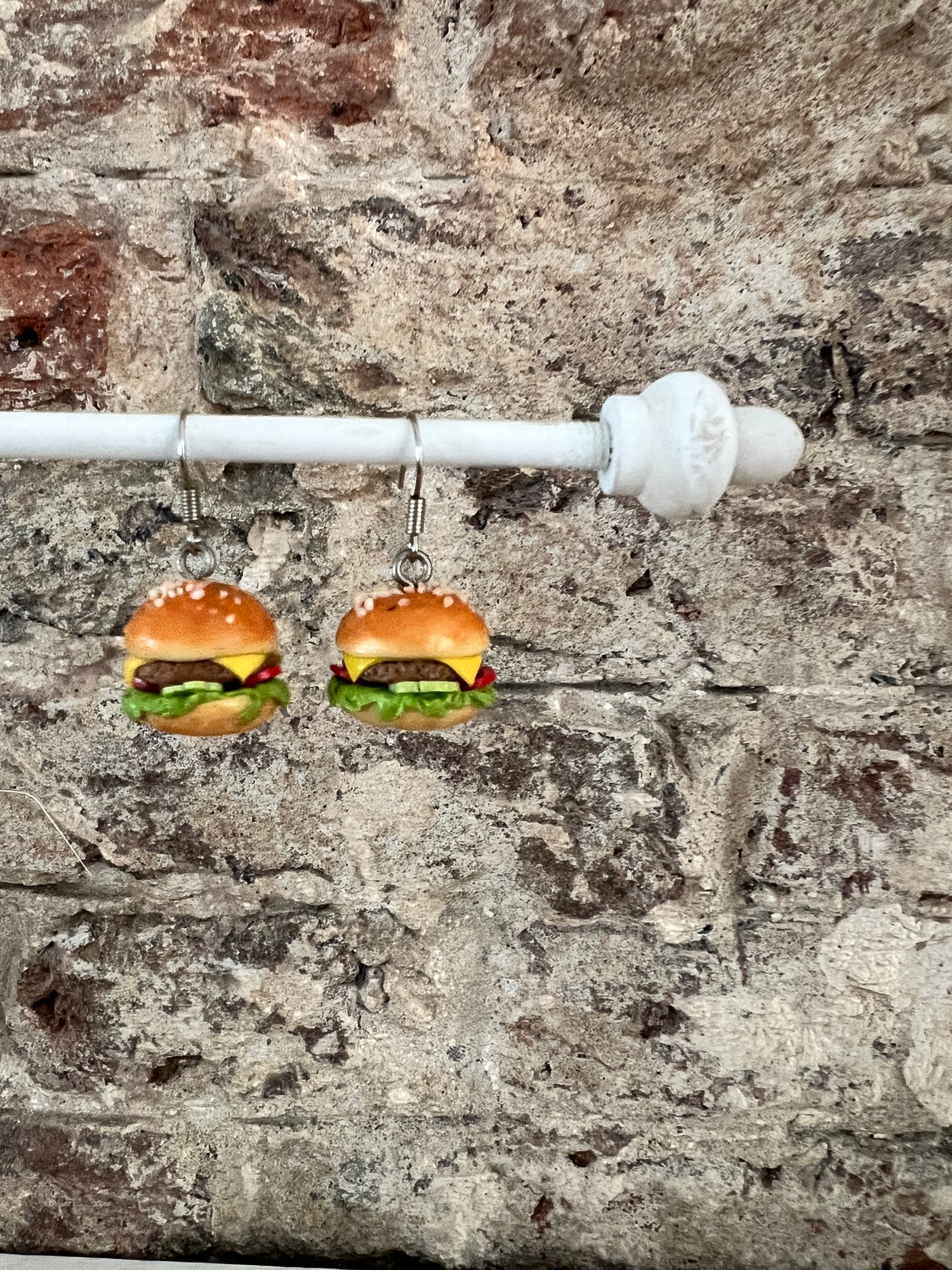 Hamburger oorbellen