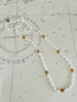 Witte vintage ketting van glaskralen