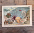 vintage prent Dierenwereld van het water, prent koraal 1912, antieke natuurillustratie, vintage natuurprent, plaat XVII, prent uit 1912, historische natuurkunst, oude wetenschappelijke prent, vintage onderwaterillustratie, decoratieve vintage prent, heremietkreeft