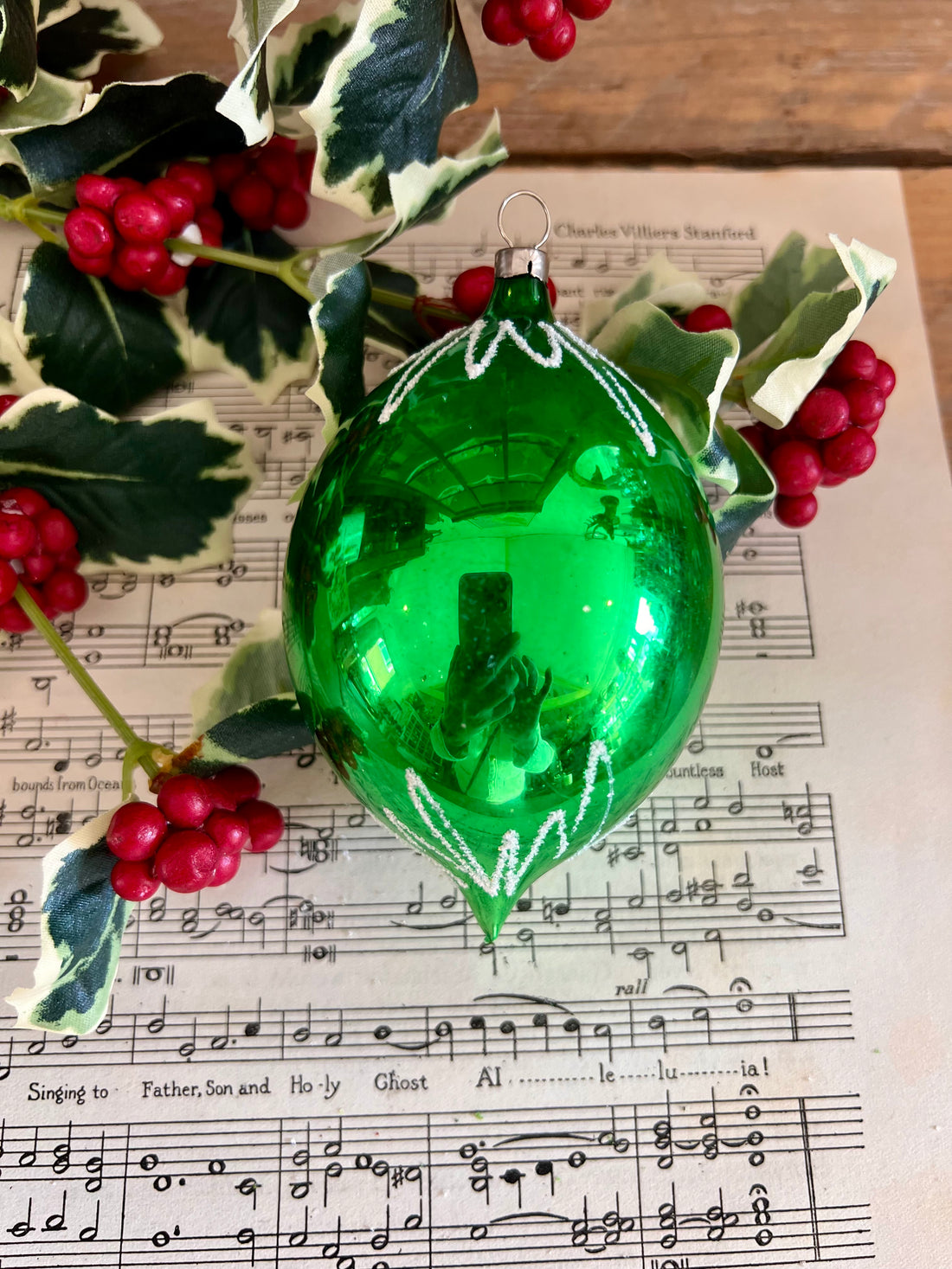 Vintage Weihnachtskugel Eichhörnchen