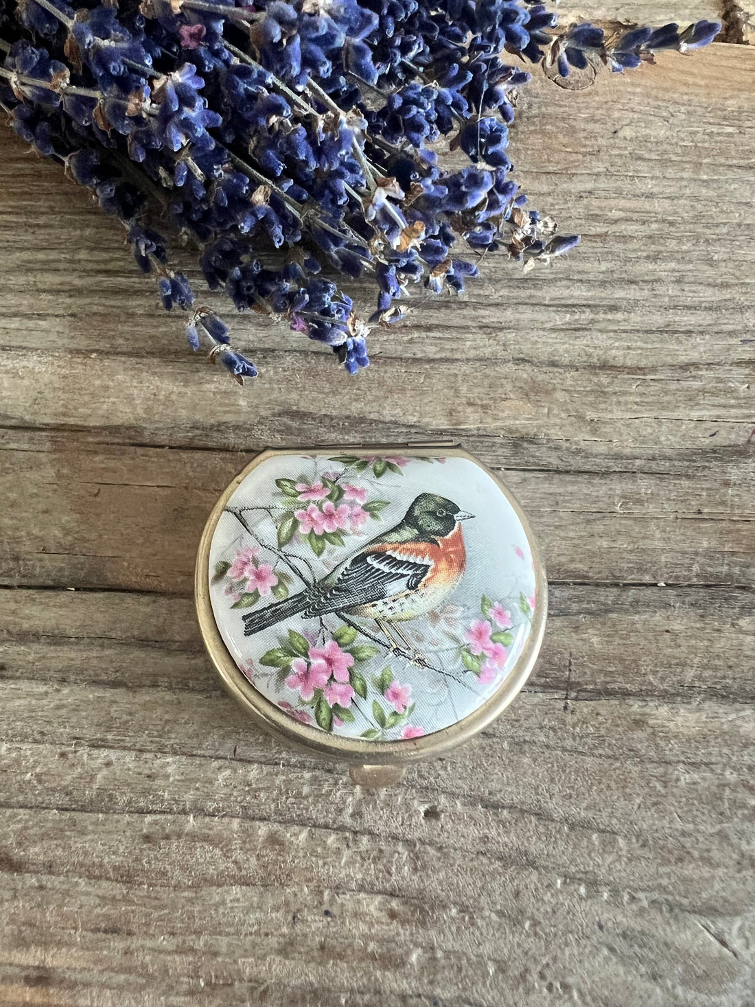 Pillendoosje vogel vintage