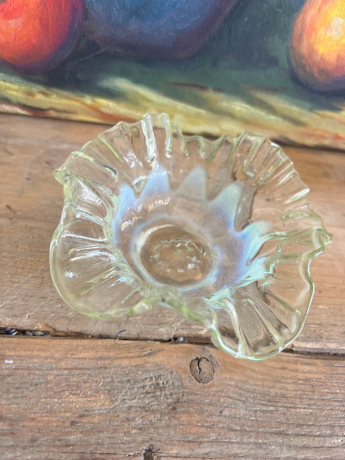 Belle epoque schaaltje glas