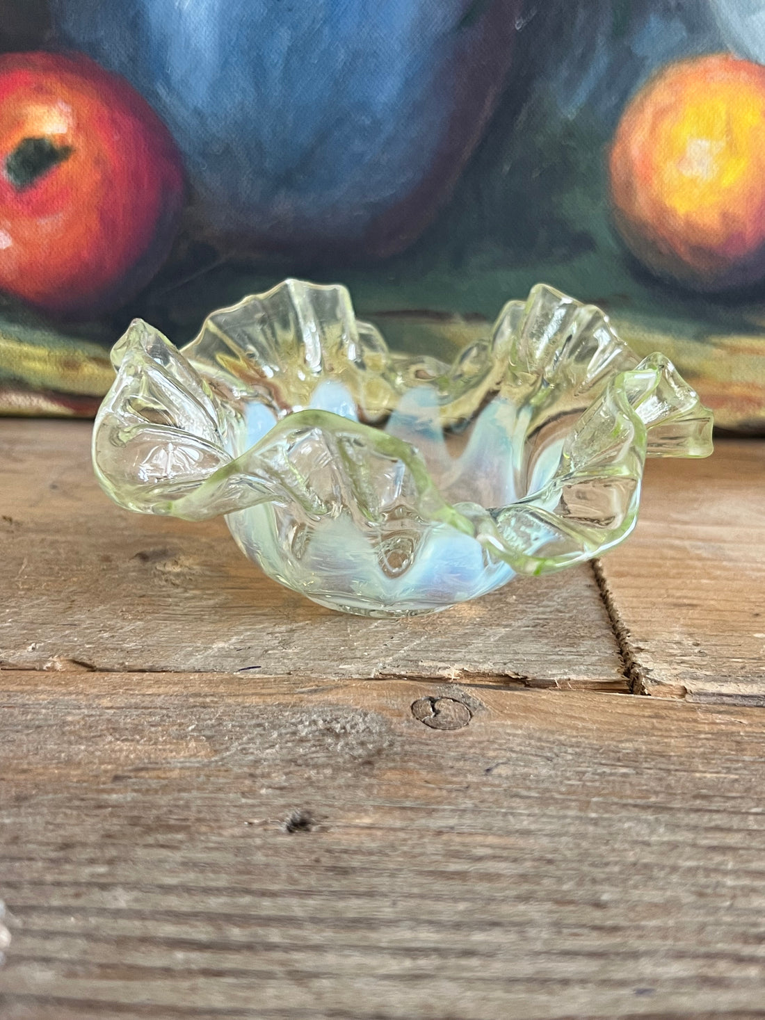 Belle epoque schaaltje glas