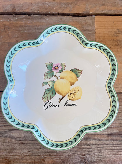 Villeroy en Boch serveerschaal, Citrus Limon serveerschaal, French Garden Charm porselein, Villeroy &amp;amp; Boch porseleinen schaal, French Garden Charm collectie, serveerschaal porselein, serveerschalen Villeroy &amp;amp; Boch, elegant servies, Franse tuinmotieven servies, premium serveerschaal