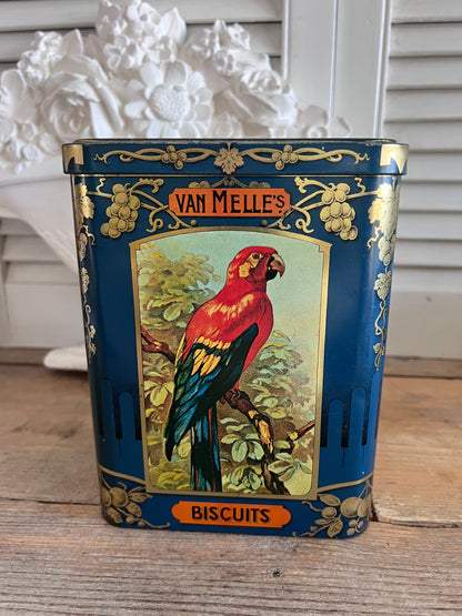 Van Melle koektrommel met vogels