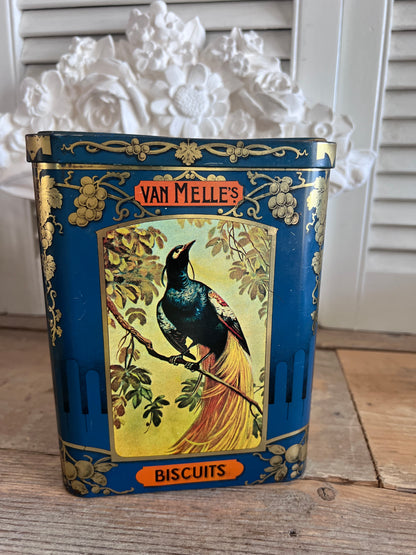 Van Melle koektrommel met vogels