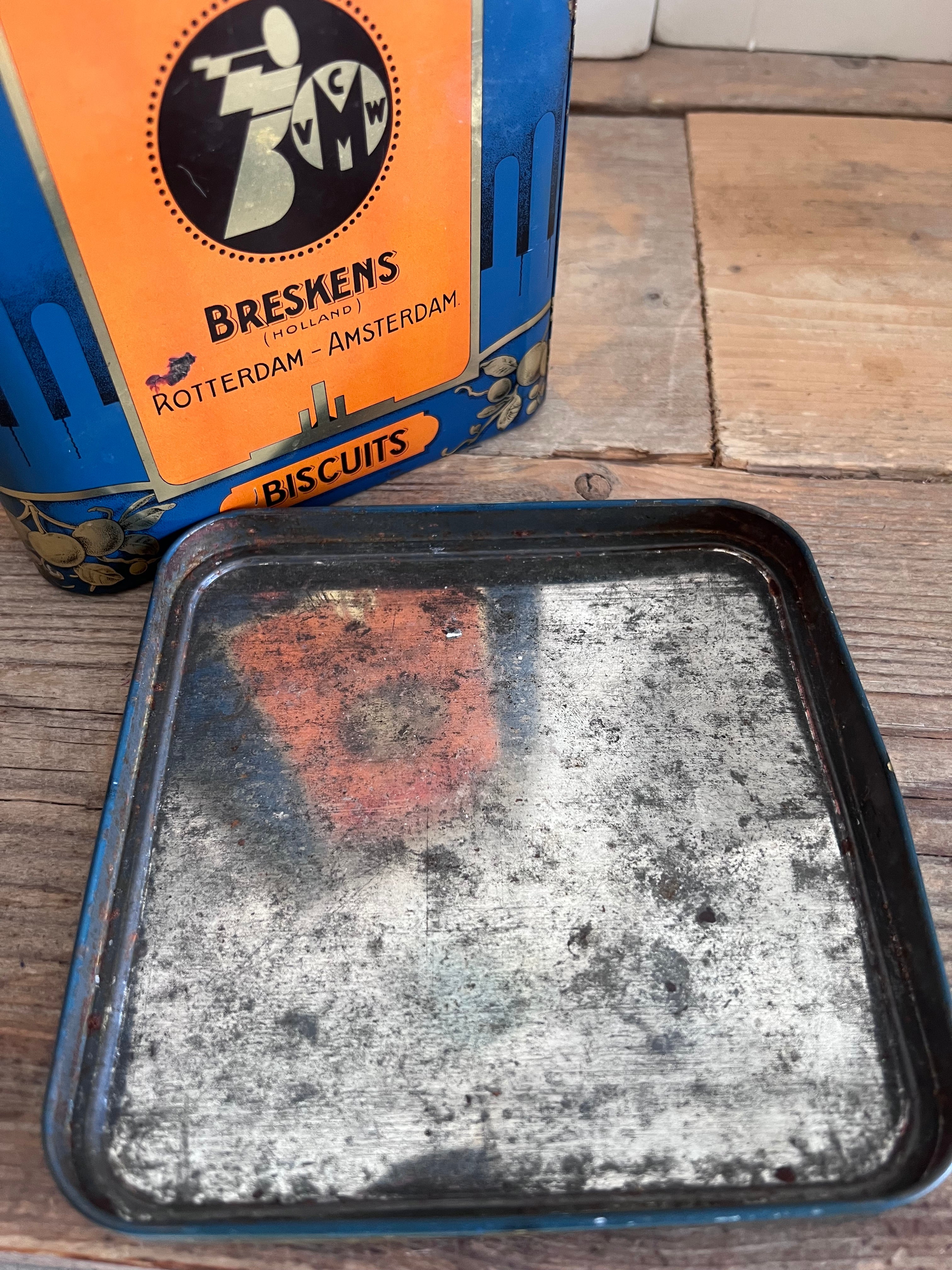 Van Melle koektrommel met vogels