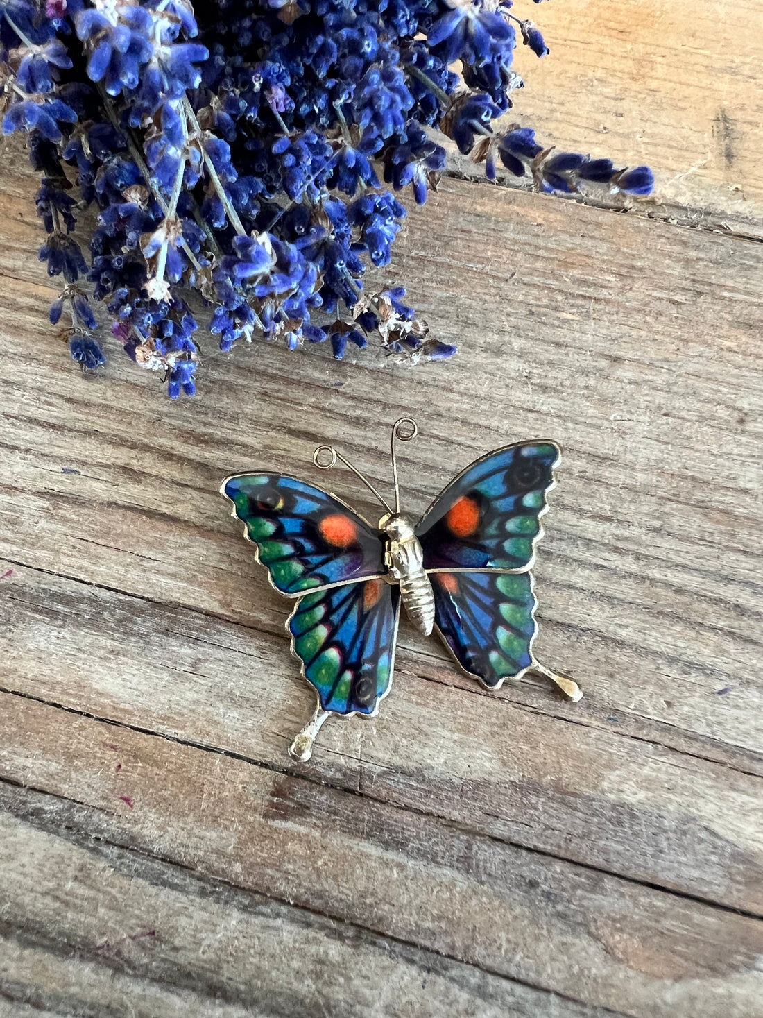 Vintage vlinderbroche